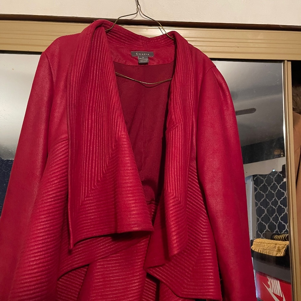 Red swing jacket